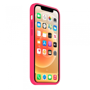 Coque Silicone Moxie BeFluo Fine et Légère pour iPhone 16, Intérieur Microfibre - Rose fluo