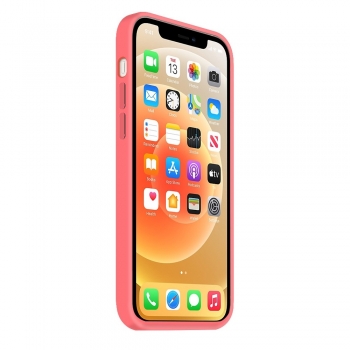 Coque Silicone Moxie BeFluo Fine et Légère pour iPhone 17e, Intérieur Microfibre - rose