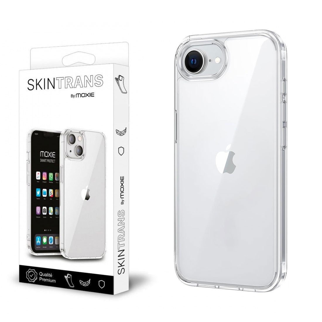 Coque ultra fine transparente en TPU pour iPhone 17e