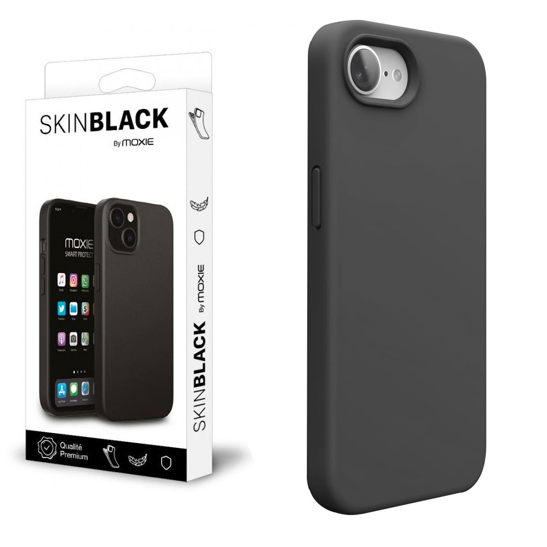 Housse ultra fine Moxie Skin pour iPhone 17e - Noir
