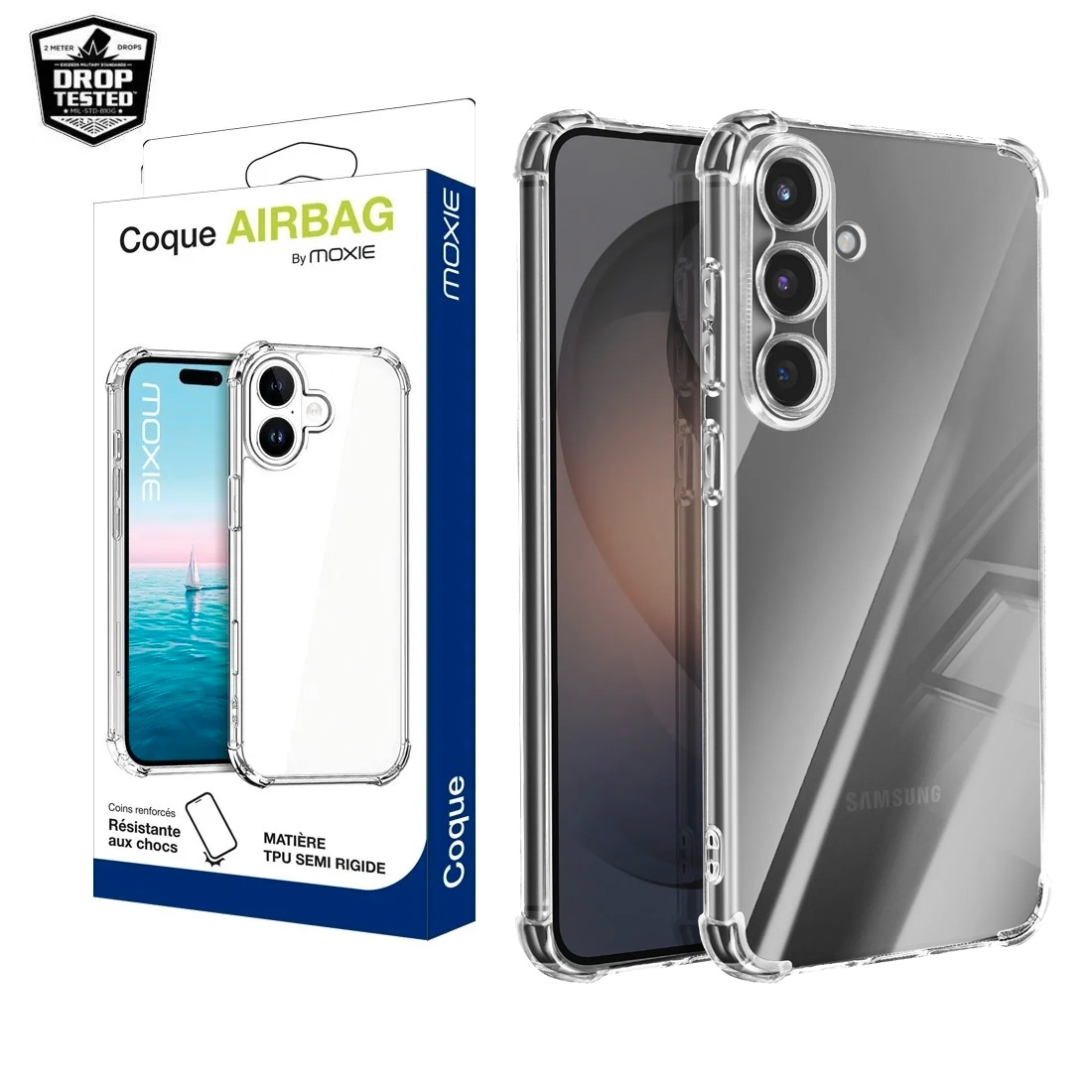 Coque Moxie TPU / PC Antichoc avec coins renforcés pour Galaxy S26