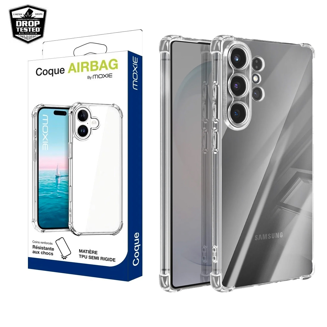 Coque Moxie TPU / PC Antichoc avec coins renforcés pour Galaxy S26 Ultra