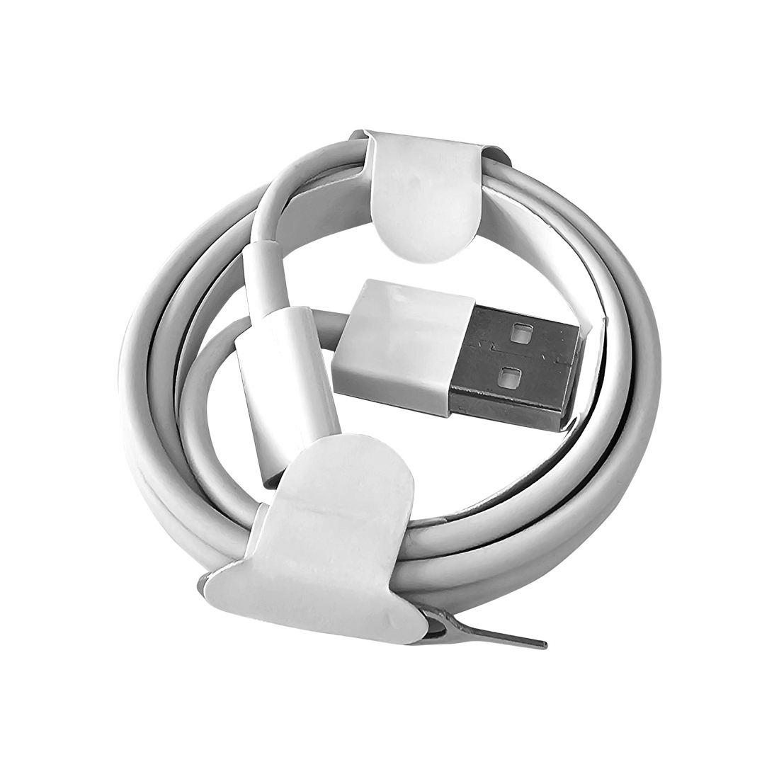 Cable Data Lightning Blanc 1M pour iPhone + Pin Sim