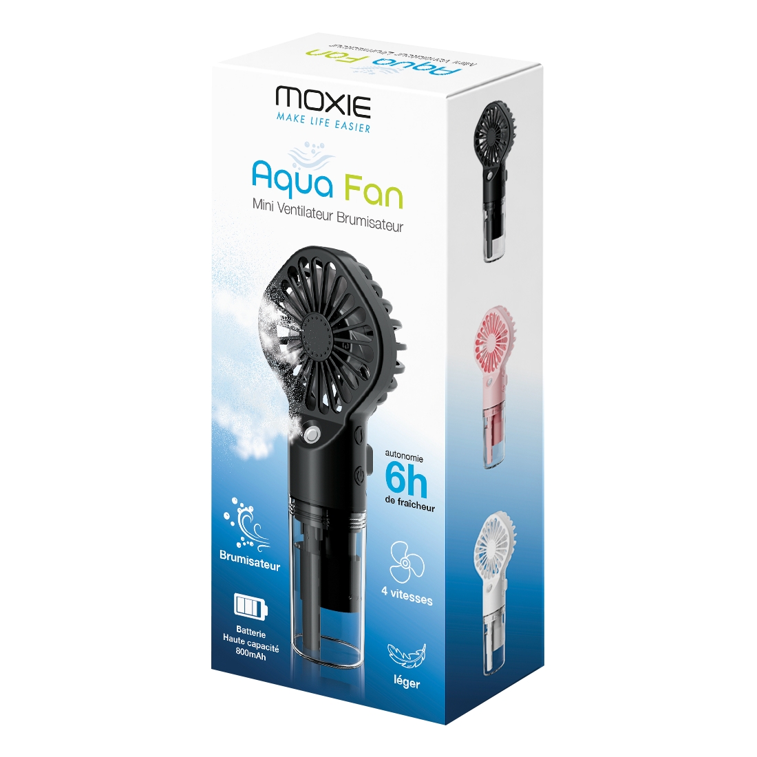 Ventilateur / brumisateur electrique 20ml - noir