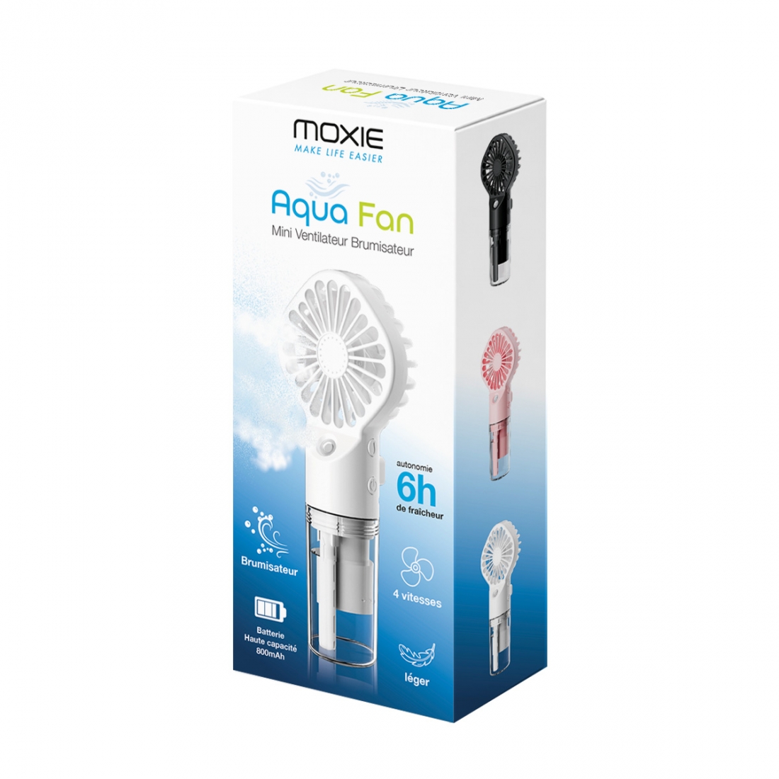 Ventilateur / brumisateur electrique 20ml - blanc