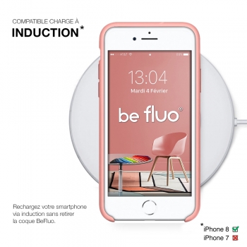 Moxie Coque iPhone 7/8/SE 2020 [BeFluo] Coque Silicone Fine et Légère pour iPhone 8, iPhone 7 et iPhone SE 2020, Intérieur Microfibre, Coque Anti-chocs et Anti-rayures pour iPhone 8/7/SE 2020 - Rose Clair