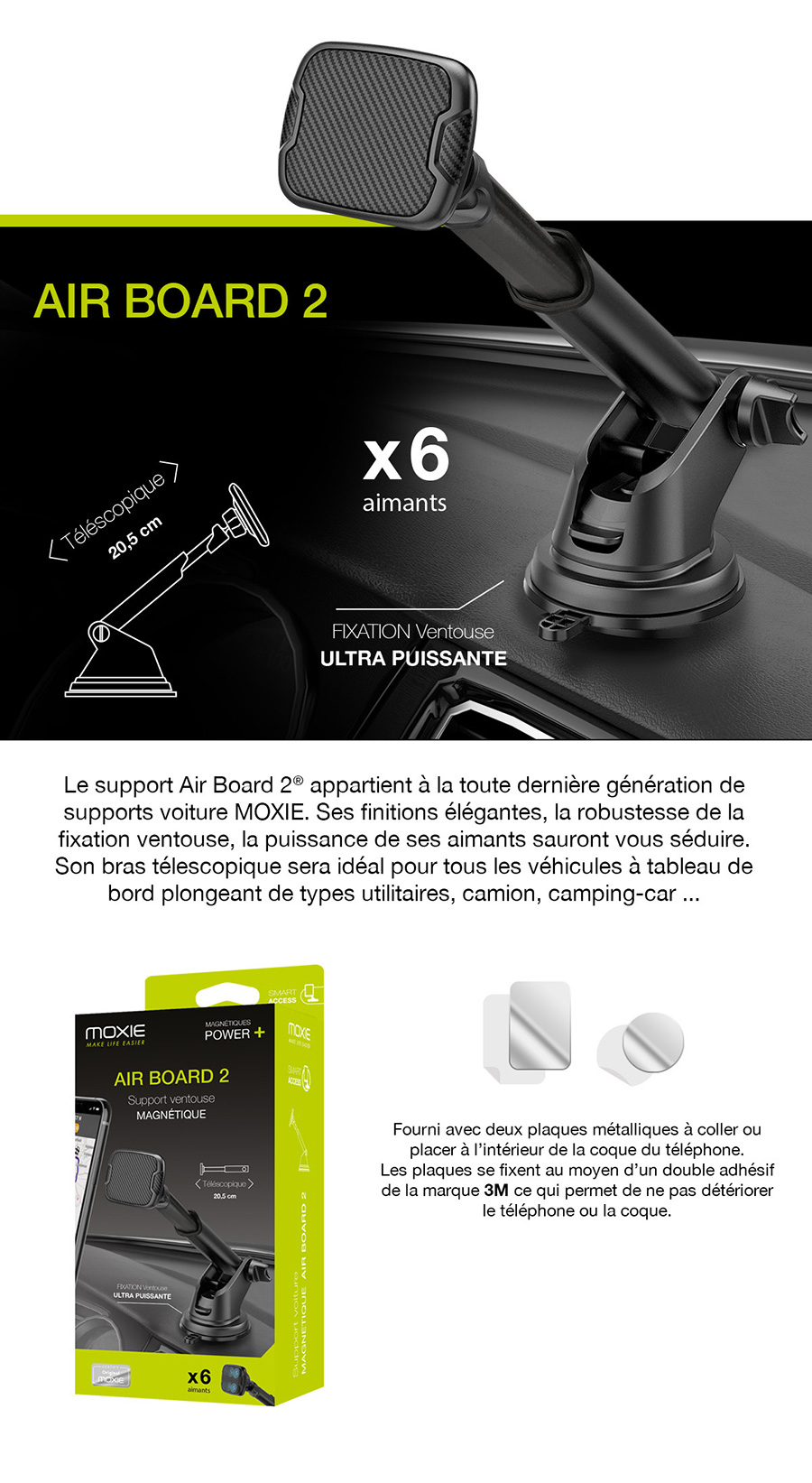 Support de Téléphone de Voiture de Camion Magnétique avec le Bras